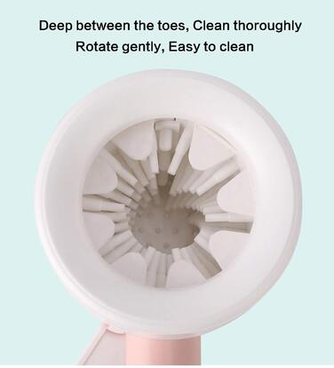 Миска для миття лап собакам Pet Clean, силіконова мийка для лап, щітка для лап, мийка для собак, портативна щітка для чищення тварин, мийка для лап собак і котів (рожева)