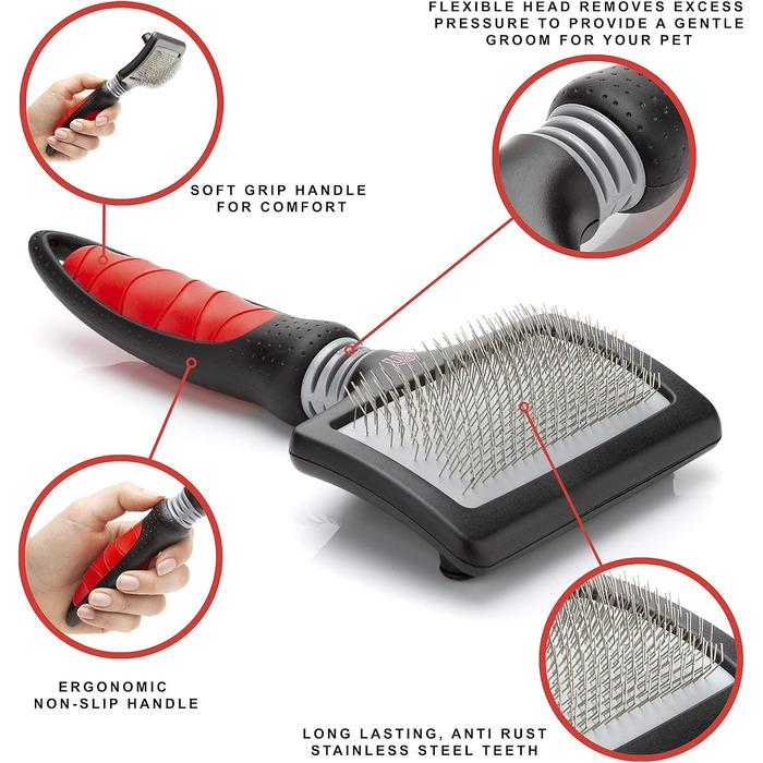 Mikki Fest Slicker - велика щітка для собак, 6376315