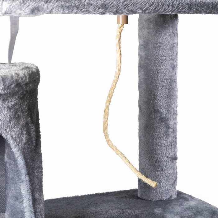 Високий когтеточка-комплекс із лежаком та стовпчиком для кігтів Petstory 101 — 160 см