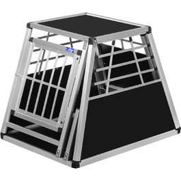 Транспортний бокс Transportbox N24 для собак, алюміній, 82x60x63 см, з аварійним виходом та захистом від ударів