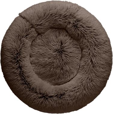 Кішечкове та собаче ліжко Hunter LOPPA, м'яке, з антиковзною основою, можна прати при 30°C, коричневий, розмір L