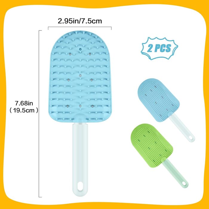 Гребінець для котів 2 шт., силіконовий, для довгошерстих, видаляє шерсть, зменшує клубки шерсті