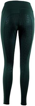 Лазура - зимові рейдінг-легінси для жінок та дітей Ліза | Термо-легінси для їзди верхи | з повним силіконовим захистом та кишенею для телефону | дихаючі зимові рейдінг-штани | екіпірування для верхової їзди в багатьох кольорах та розмірах (176, Зелений)
