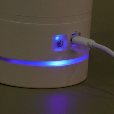 Машина для миття лап тварин FRCOLOR з силікону, USB-зарядка, ротаційна щітка, блакитний/білий колір, 16.4*10.4*2.3 см