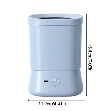 Автоматичний мийка лап для собак, 2 швидкості, синій колір. Догляд за лапами вдома, у подорожах, на природі