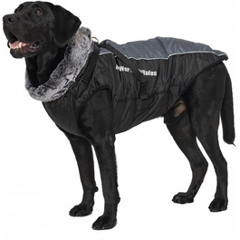 Водонепроникний зимовий одяг для собак, тепла куртка-жилет для собак, захист живота, одяг для домашніх тварин з блискавкою, відображаючий та вітронепроникний, для середніх та великих собак, розмір 2XL-6XL (6XL)