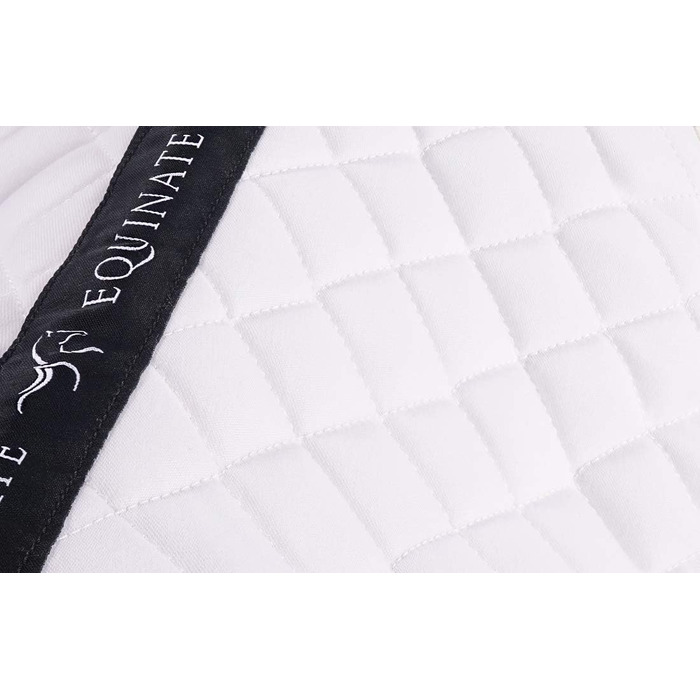 Сідло Equinate Sidney з м'якою підкладкою та синтетичним овчиною для коней та поні (M, білий)