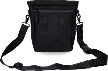 Сумка для собак Deluxe: багатофункціональна сумка через плече з кишенею для ласощів, сумкою для прогулянок, сумкою для корму, диспенсером для пакетів та магнітною застібкою - ідеально для прогулянок та тренувань (Чорний)