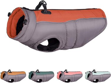 Футушок для собак FUNAT: теплий зимовий жилет, водонепроникна куртка для середніх та великих собак, блакитний