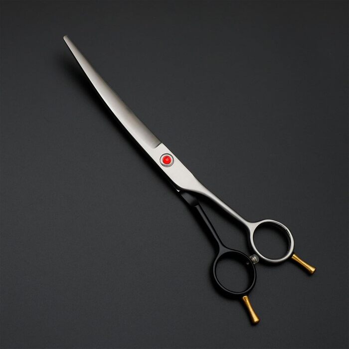 Набір професійних ножиць для собак та котів 4-в-1, з витончувальними ножицями, гребінцем, з нержавіючої сталі 440C