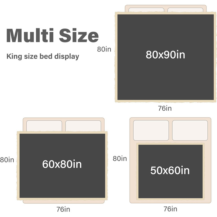 Водонепроникний плед Catalonia Classy: захист дивану та ліжка, 152x127 см, коричневий/тупе