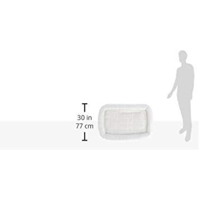 MidWest Homes for Pets QuietTime: Лежанка для собак з м'яким бортиком з флісу, 85 x 57 x 8 см, для переносок 91 см, середніх та великих порід