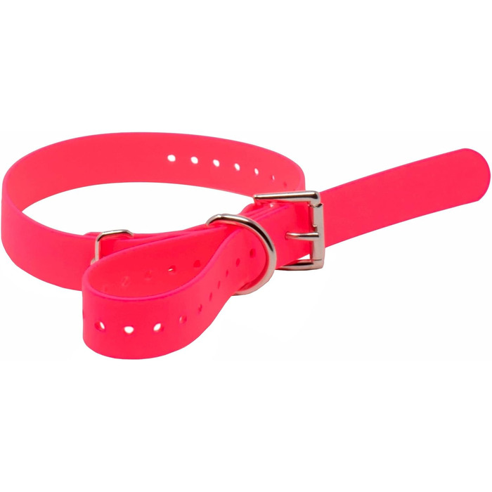 Нашийник для собак Educator Biothane, 1,9 см, рожевий