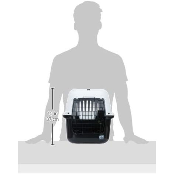 Транспортний бокс для тварин Europet Bernina TFD XL 57x38x38 см, антрацит