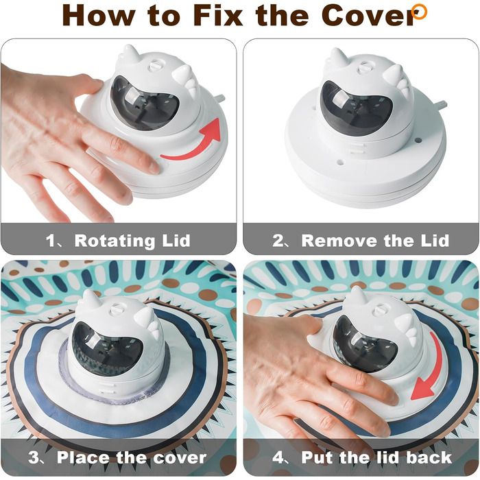 Інтерактивна іграшка для котів 3-в-1 Spessn: хованки, пір'я, лазерний вказівник. Електрична іграшка-головоломка для котів будь-якого віку. Біло-червоний колір, Ximi