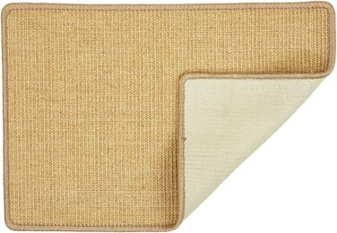 Килимок для котів з сизалю - міцний коврик-кігтеточка з 100% сизалю, бежевий (набір 2 шт., 40 x 60 см)