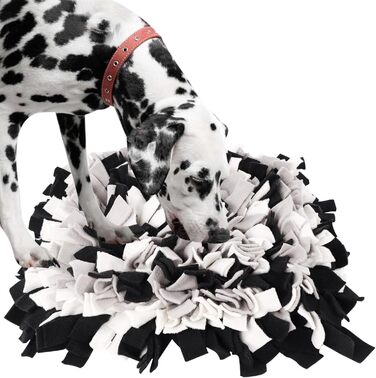 Килимок для нюхання собак IEUUMLER IE075 (45x45 см, чорний+сірий+білий) - тренувальний килимок для собак та котів