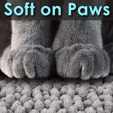 Килимок для котячого туалету CatGuru XL, водонепроникний, протиковзкий, машинне прання, м'який, сірий