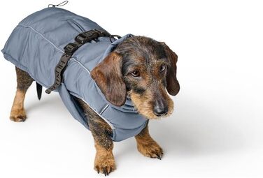 Теплий водовідштовхуючий теплий одяг для собак HUNTER Paxson для такс, колір карамель, розмір 40, з відбиваючими елементами