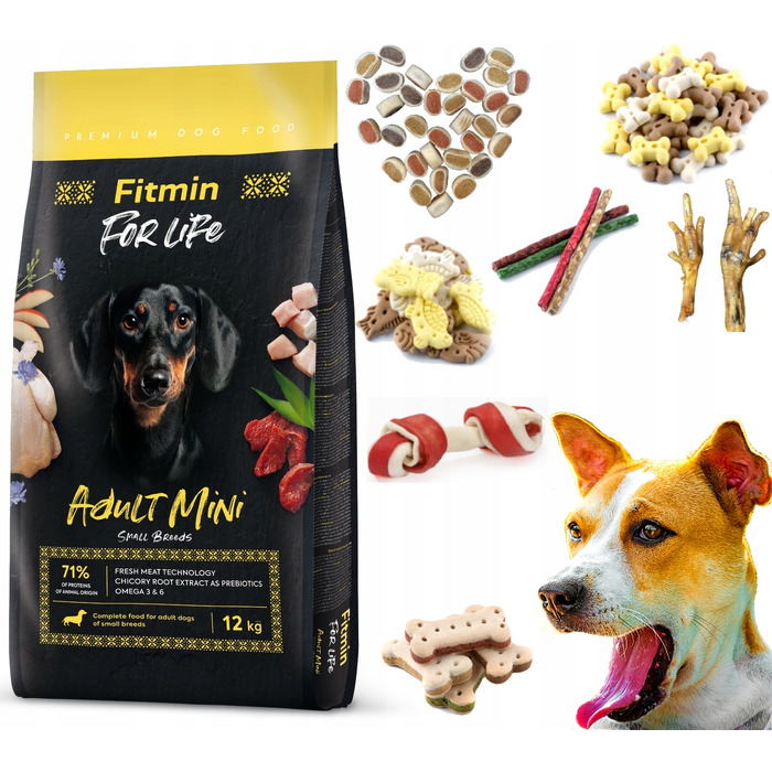 Корм для дорослих собак малих порід Fitmin Dog for Life Adult mini, 12 кг