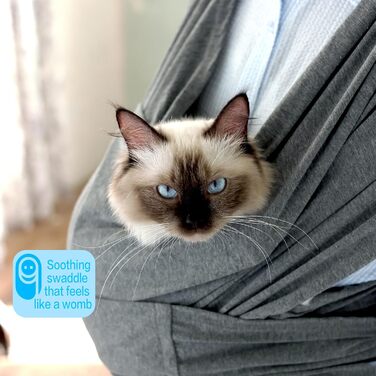 Сумка-переноска для собак, рюкзак для собак маленьких порід, сірий, 0-6,8 кг