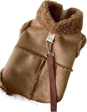 Теплий одяг для собак: куртки, аксесуари та сукні для маленьких та середніх порід. Дизайнерський одяг для чихуахуа, тепла та м'яка сукня рожевого кольору (L)