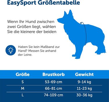 Нашийник для собак PetSafe EasySport, повністю з м'якою підкладкою, для собак 9-16,5 кг, розмір S, блакитний