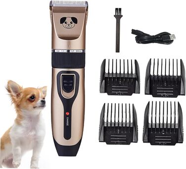 Машинка для стрижки шерсті собак Tierhaarschneidemaschine з керамічним лезом, тиха та потужна, для м'якої стрижки без пошкоджень шкіри