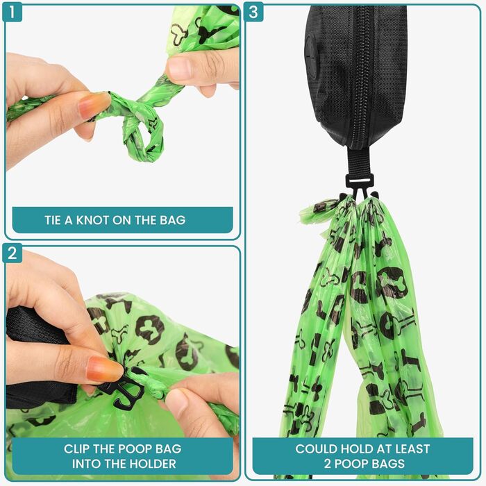 Дозатор для пакетів для вигулу собак Mini Pickup сірого та чорного кольорів (2 шт.)