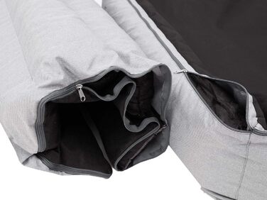 Крісло-ліжко для собак XL 85x65 см, м'яке, сіре (також розміри XXL 110x90 см)