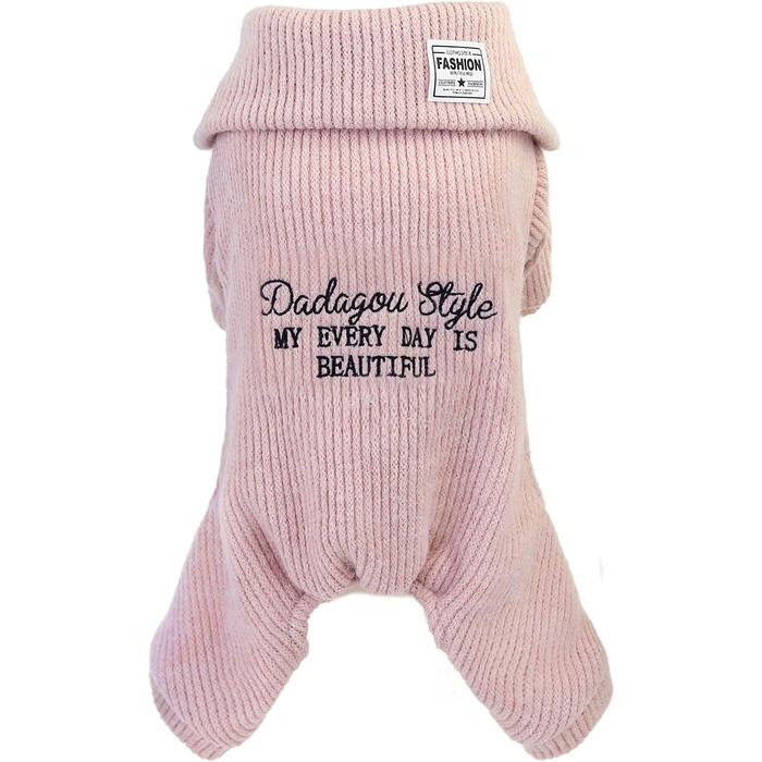 Теплий флісовий пуловер для собак - теплий зимовий одяг для маленьких собак та котів, рожевий