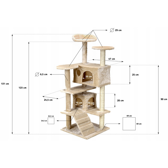 Дряпалка для котів Funfit Home&Office 101 — 160 см