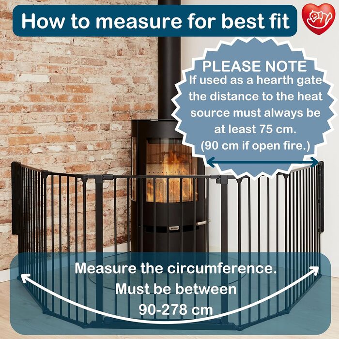 Захист для каміну/сходи/кімнати BabyDan Flex XXL, 90-350 см, Чорний, Данія - захист для дітей та домашніх тварин