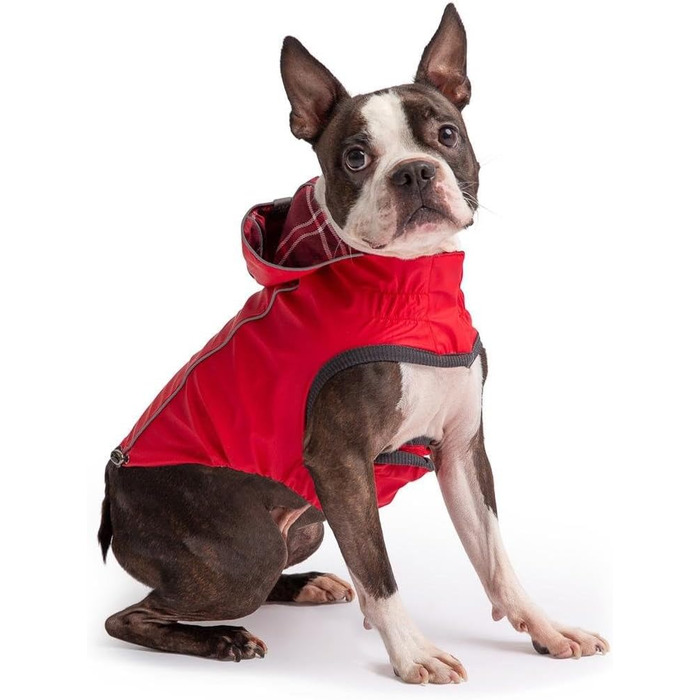 Дощовик для собак GF Pet ElastoFit, водонепроникний, зелений, розмір 4XL (спинка 38 см)