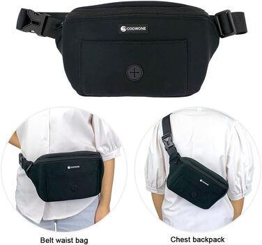 Сумка для собак, кишенька для ласощів з тримачем для відходів, регульований поясний ремінь, сумка на животі для жінок, чоловіків, проста у використанні для дресирування цуценят, подарунок для любителів собак, чорна