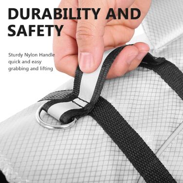 Рятувальний жилет для собак Queenore, для малих собак, для катання на човнах, високоякісний, світловідбиваючий, преміум-якість (Світло-блакитний, M, Grey)