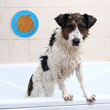 Лежанка-лежак для собак з силікону з присосками, антистрес, навчання, відволікання, без запаху