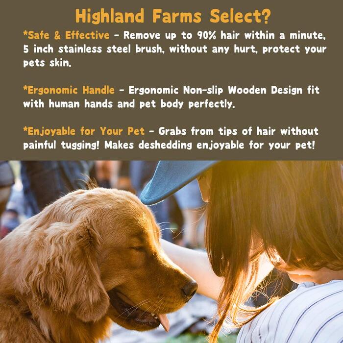 Інструмент для догляду за шерстю собак, котів та коней: ергономічна дерев'яна щітка для грумінгу, професійний гребінець для тварин, безболісний для короткої та довгої шерсті, видаляє бруд - 6,5 см (Д)