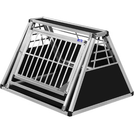 Транспортний бокс Transportbox N59 для собак, алюміній, 82x98x65 см, з аварійним виходом та захистом бампера