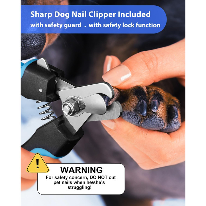 Електричний точило для кігтів собак YABIFE, 3 швидкості - безпечна та тиха обробка кігтів для собак та котів