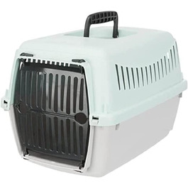 TRIXIE 39804 Транспортувальний бокс для кошенят і цуценят XS, 26×25×39 см, світло-сірий/м'ятний