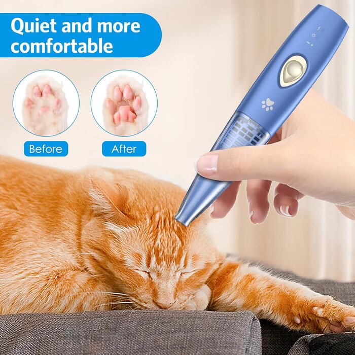 Електричний триммер для догляду за подушечками лап собак Brifit, бездротовий, USB, 2 режими, тихий, для грумінгу