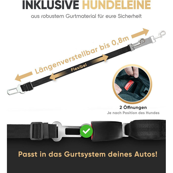 Захисна автомобільна накидка для собак HELDENWERK: водовідштовхувальна, стійка до подряпин, універсальна, з боковим захистом та оглядовим вікном