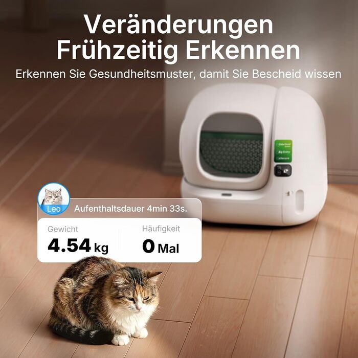 Самоочисний автоматичний туалет для котів PETKIT Purobot Max 3, 76л, з подвійною системою видалення запаху та збільшеним входом, білий