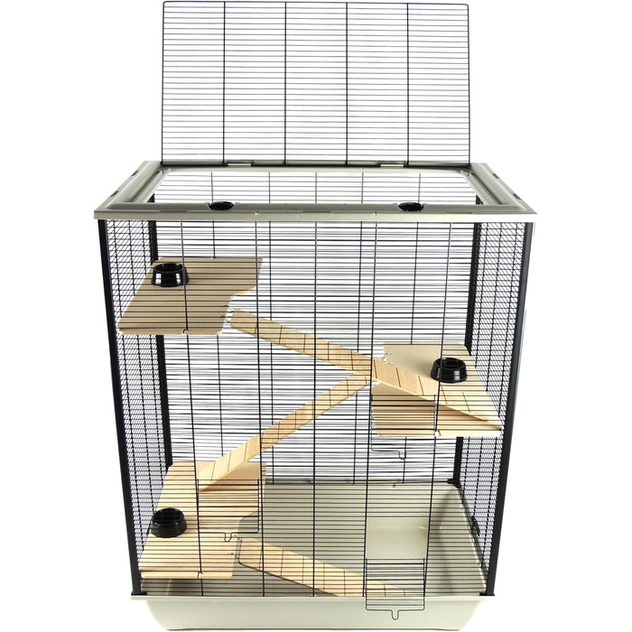 Клітка для дрібних тварин Grosvenor XL, 100x54x39 см, 4 рівні, сіра