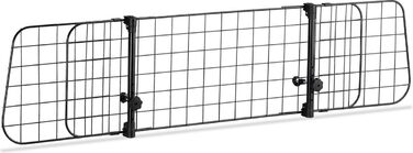 Набір для автомобіля для собак: водовідштовхувальний килимок у багажник та регульоване перегородка (90-155 см ширина, 75-134 см висота) – універсальний, міцний