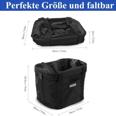 Фаркоп на велосипед, кошик на кермо, кошик для електровелосипеда, знімний, для собак та котів, для дорослих