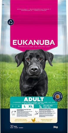 Сухий корм для собак великих порід Eukanuba Adult з куркою, преміум-клас, 15 кг