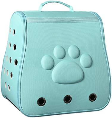 Транспортер для кошенят та цуценят: легка, дихаюча переноска для котів та собак, блакитна