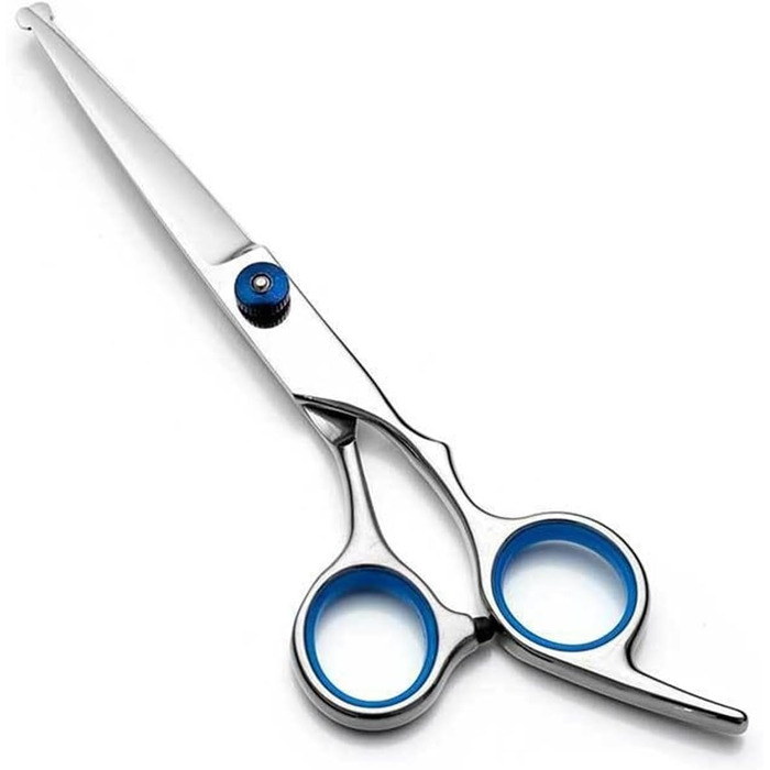 Набір професійних ножиць для собак, 4 в 1, з нержавіючої сталі, з гребінцем для грумінгу, для собак та котів (синій)